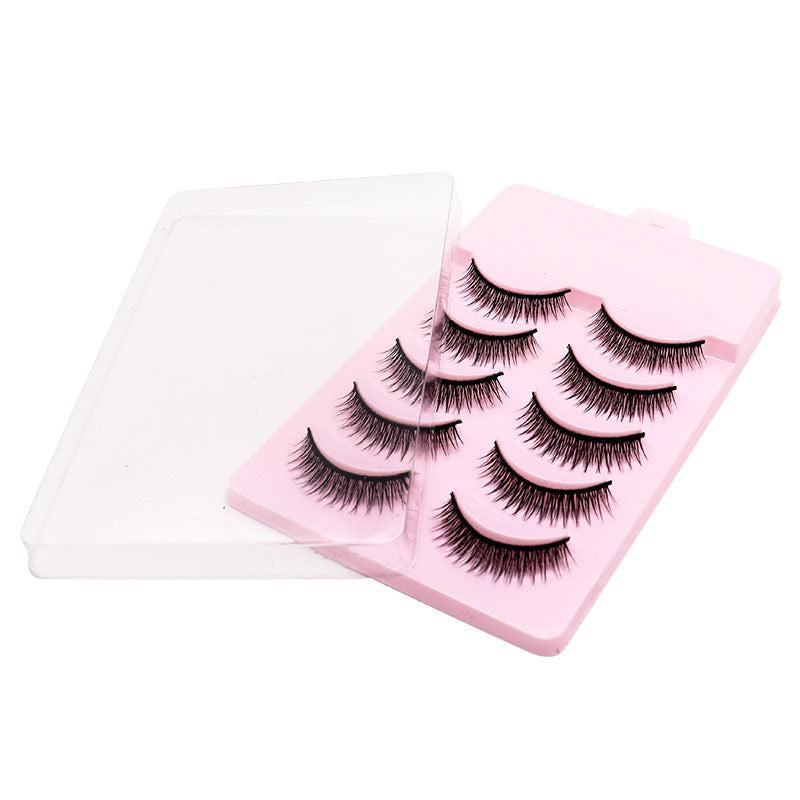 Natural Short Cross False Eyelashes Handmade Fake Eye Lashes Makeup USA Natural Short Cross False Eyelashes Handmade Fake Eye Lashes Makeup USA